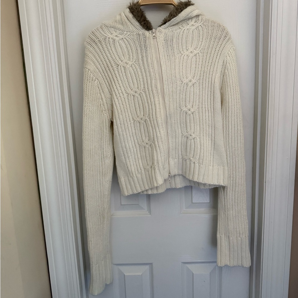Knit Avenue Cream Knit jacket